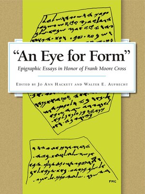 cover image of An Eye for Form"
